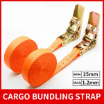 Heavy-duty ratchet tie-down strap – view 2